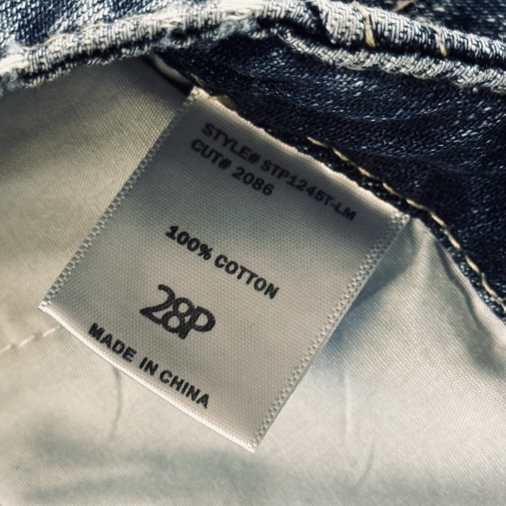 The Fine Print Short Story Barrel Leg Carpenter Jeans Women's 28P Petite NWT - Picture 9 of 11